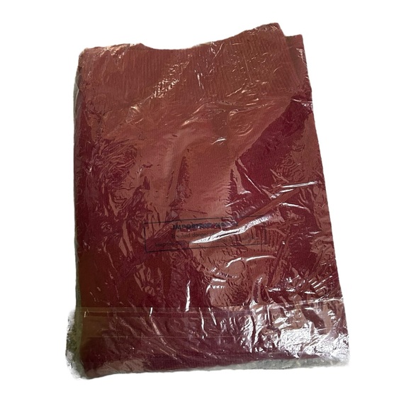 Joseph Turner Sweater Mens Large  Burgundy Vneck Pure LambsWool Pullover Jumper - Picture 3 of 6